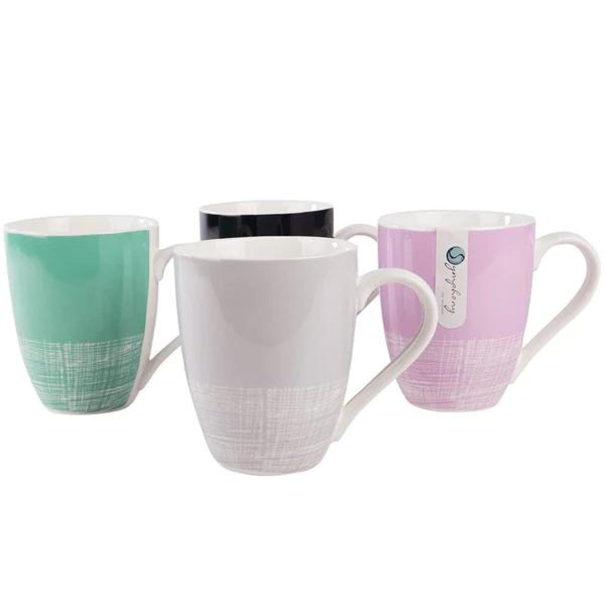 Crosshatch Mugs 4 Pieces SY7213