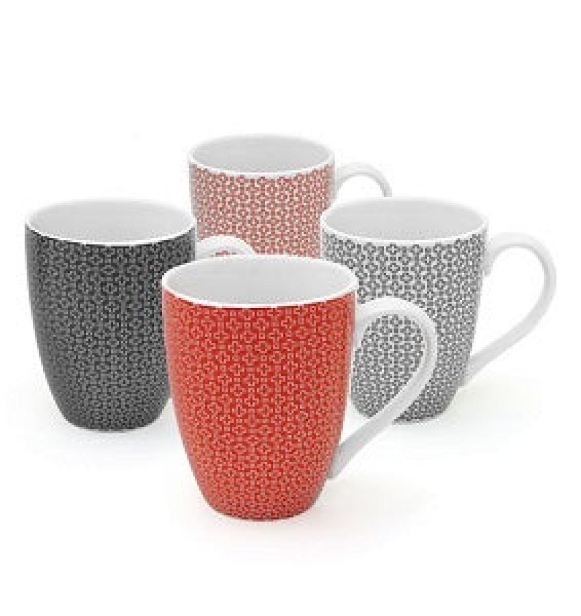 Criss Cross Mug Set x4