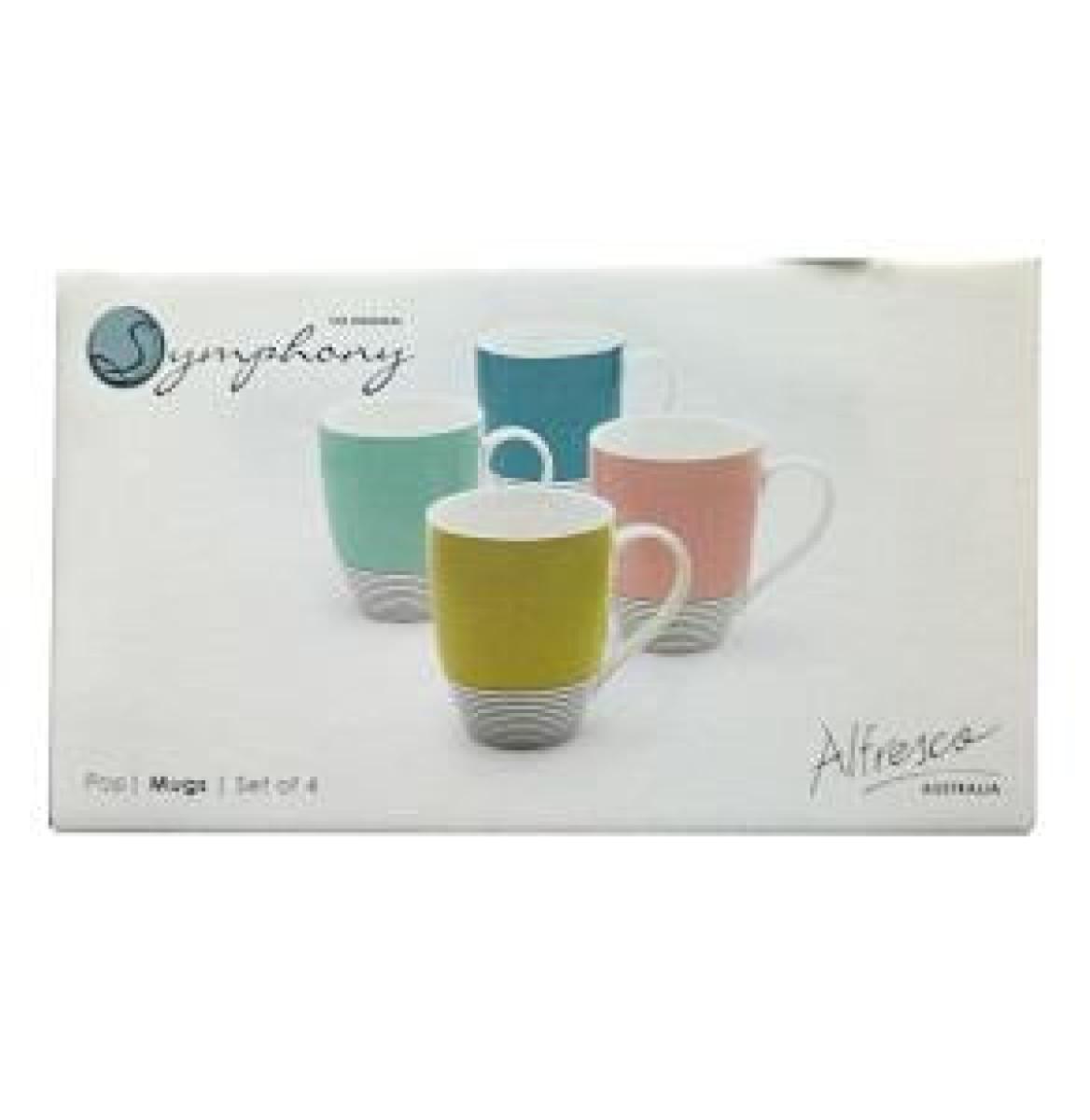 Alfresco Pop Mug Set x4