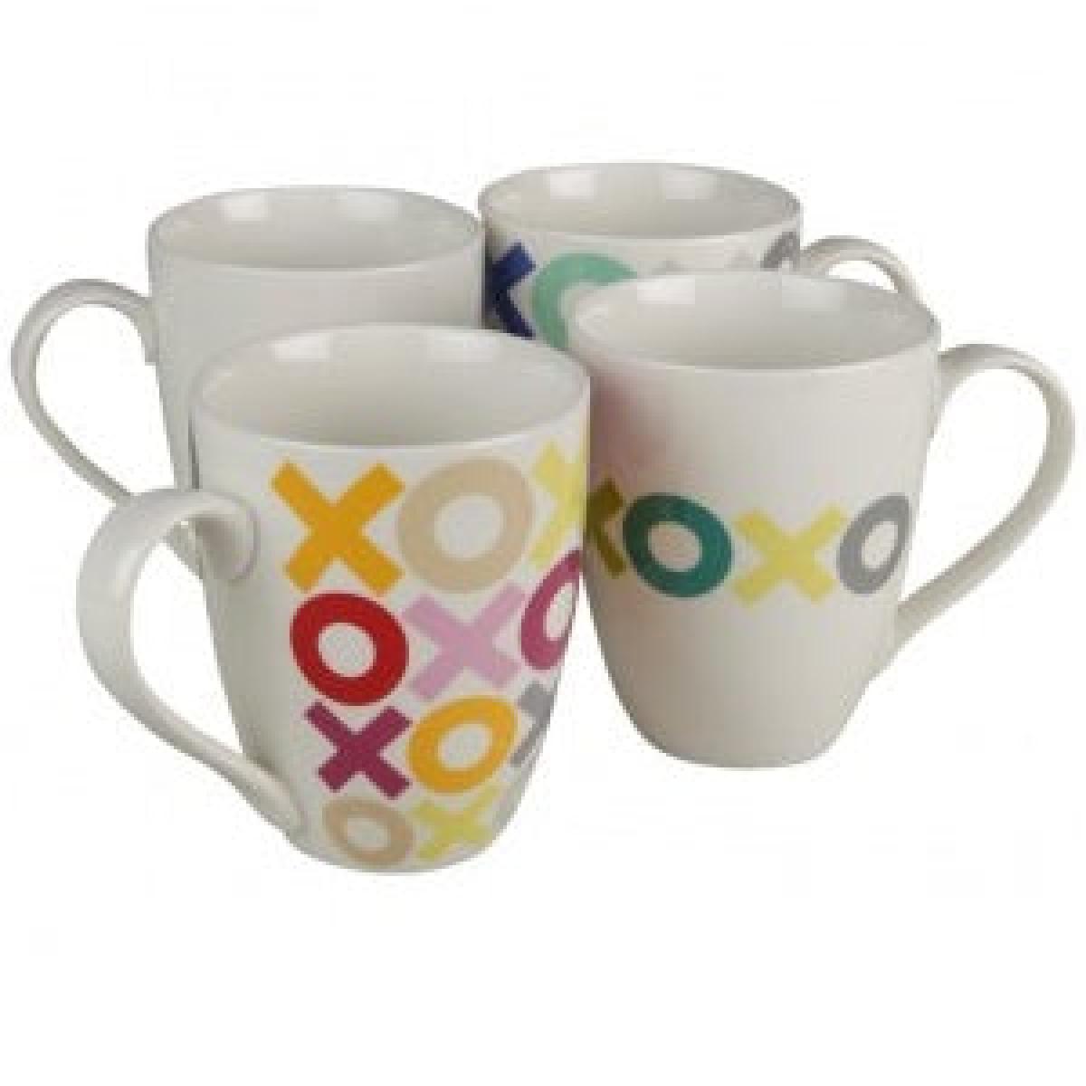 Hugs & Kisses Mug Set x4