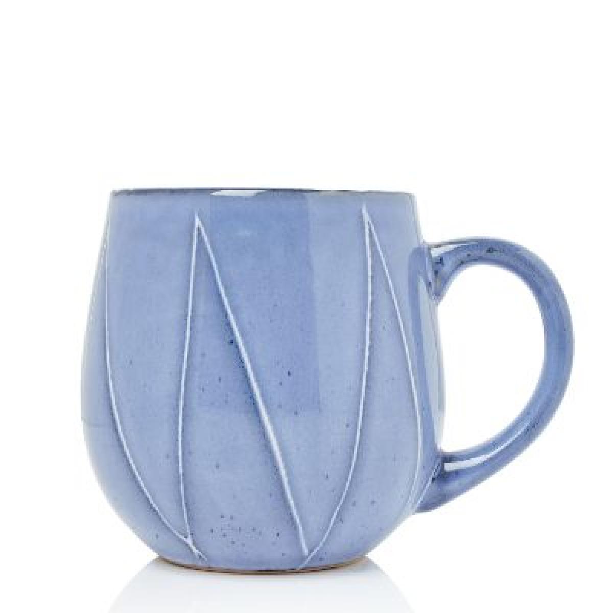 Reactive Stoneware Mug - Denim