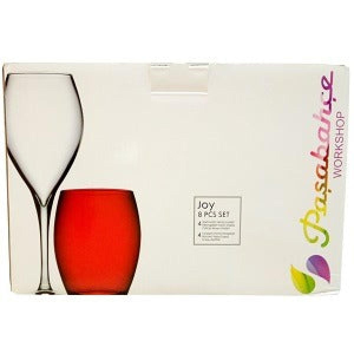 Joy Wine & Whisky Glasses x8