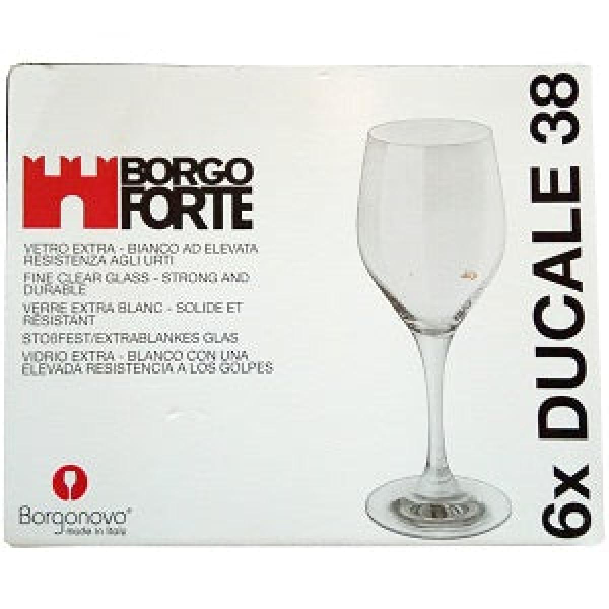 Ducale 38 Glassware Fine Clear x6