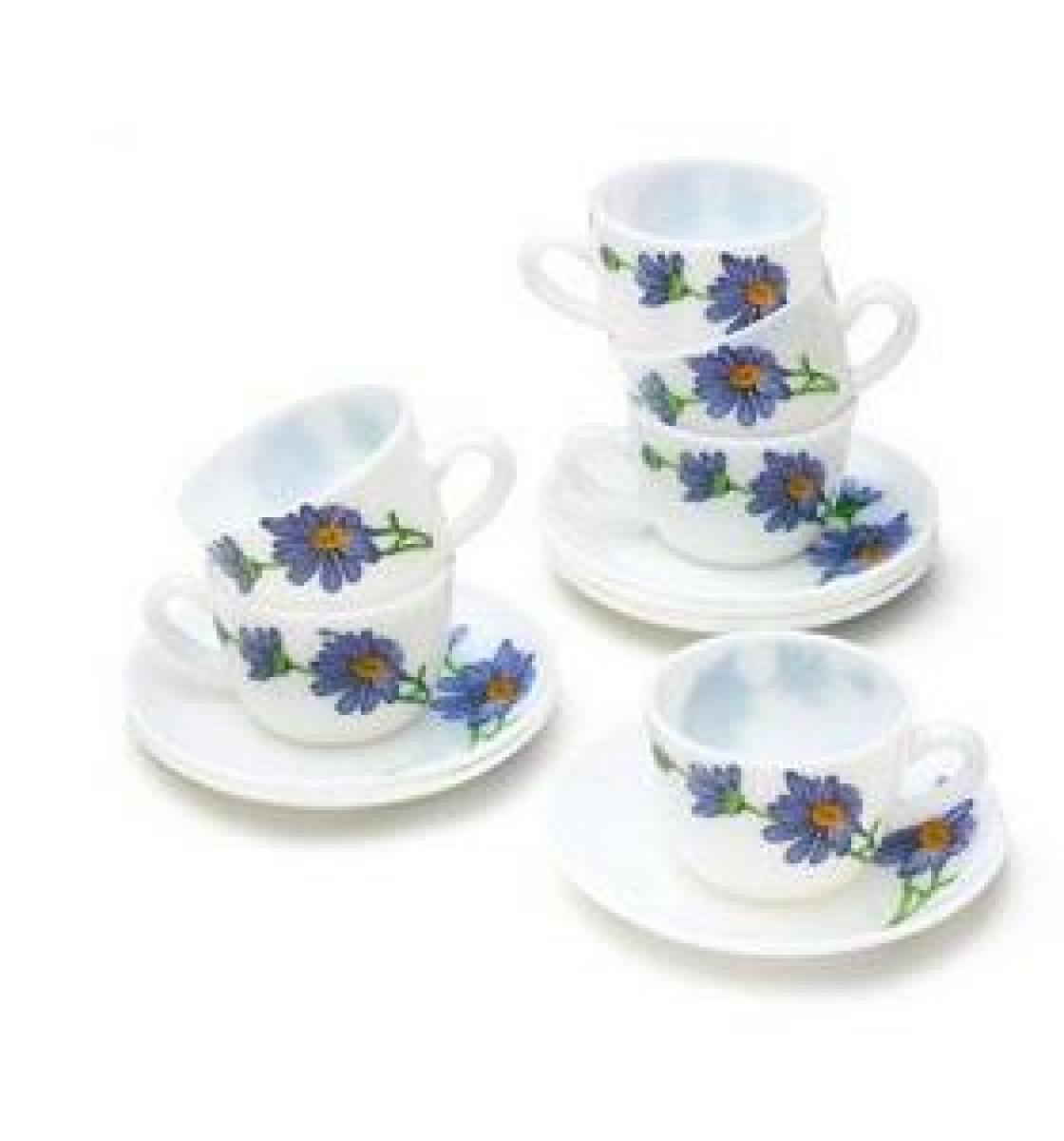 Diva Tender Hues Cup & Saucer Set x6