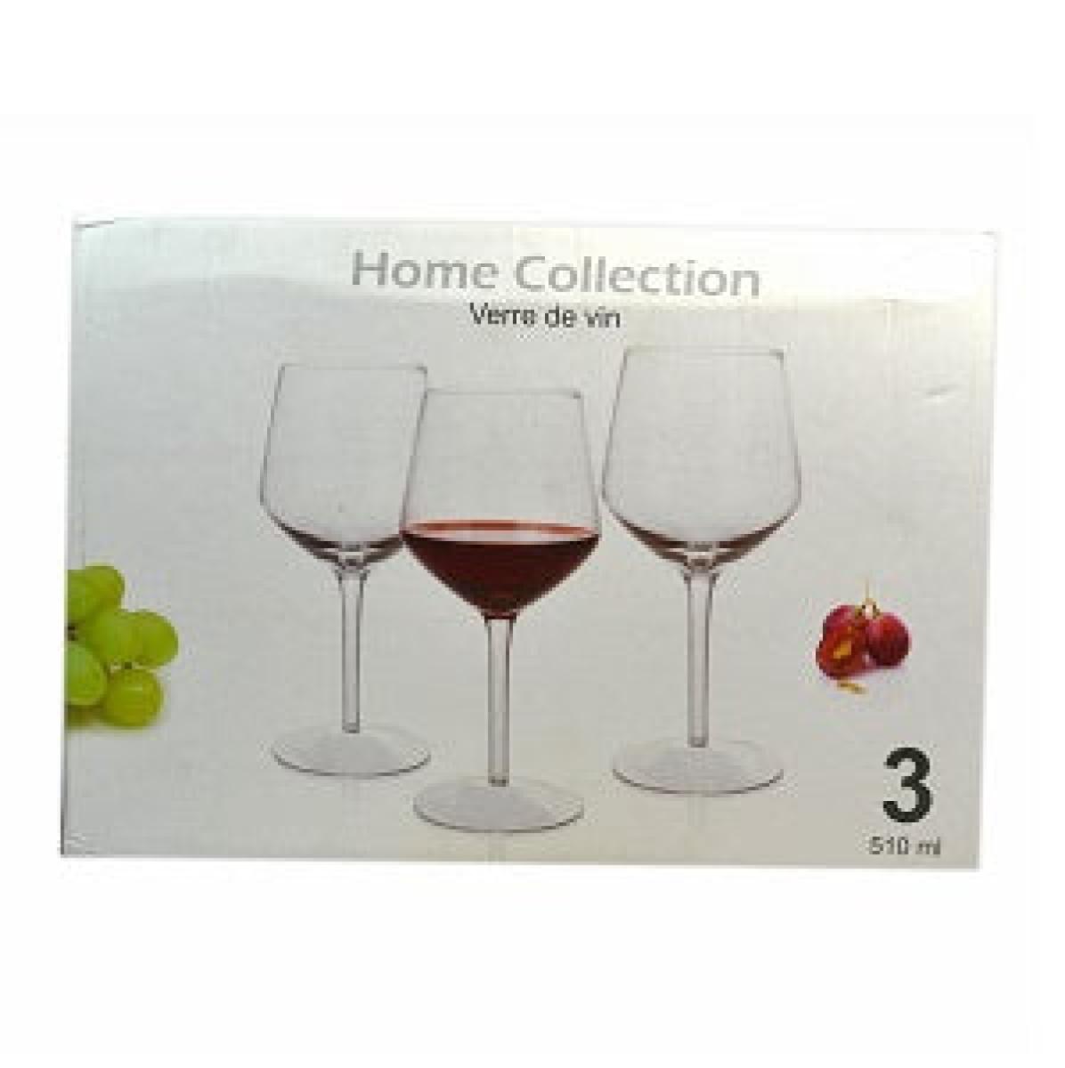 Verre De Vin Wine Glasses A4418 x3