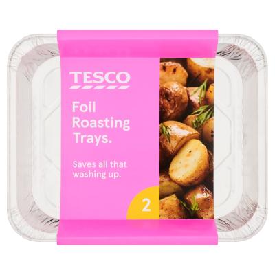Foil Roasting Trays x2 326 mm x
