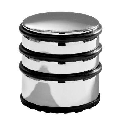 Tall Door Stop Chrome Finish With Black