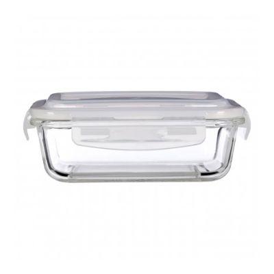 Freska Rectangle 2 Compartment Glass Container