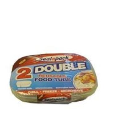 Double Reusable Food Tub x2