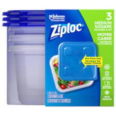 Medium Square Containers & Lids