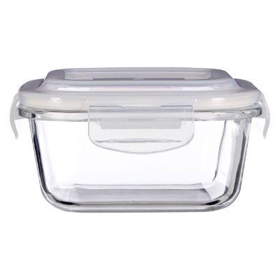 Freska Square 2 Compartment Glass Container