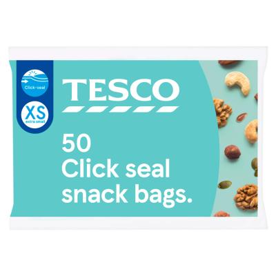 Click & Seal Resealable Snack Bags