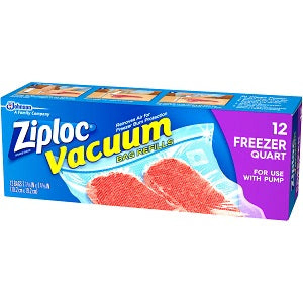 Vaccum Freezer Quart Bag x12