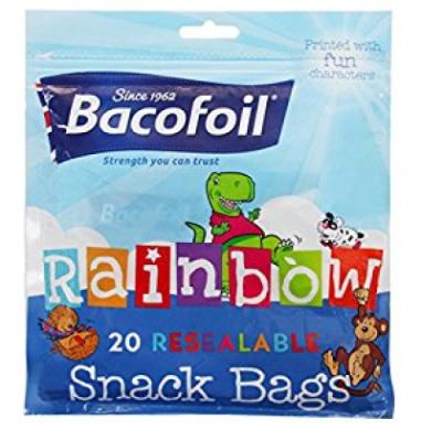 Rainbow Snack Bags 210 mm x
