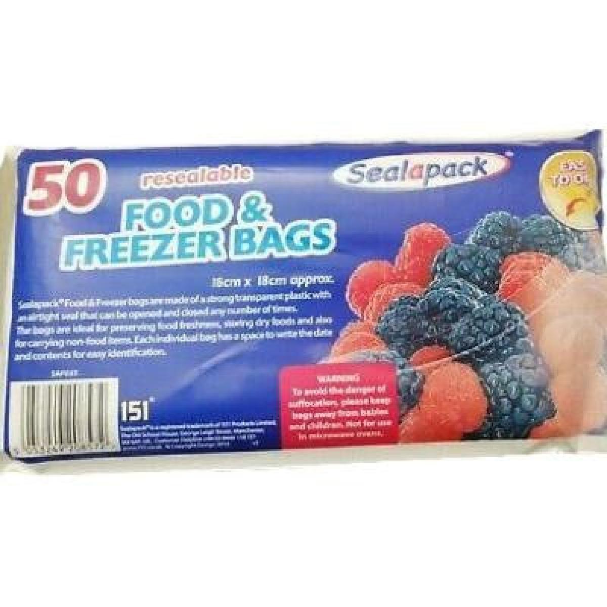 Resealable Food & Freezer Bags