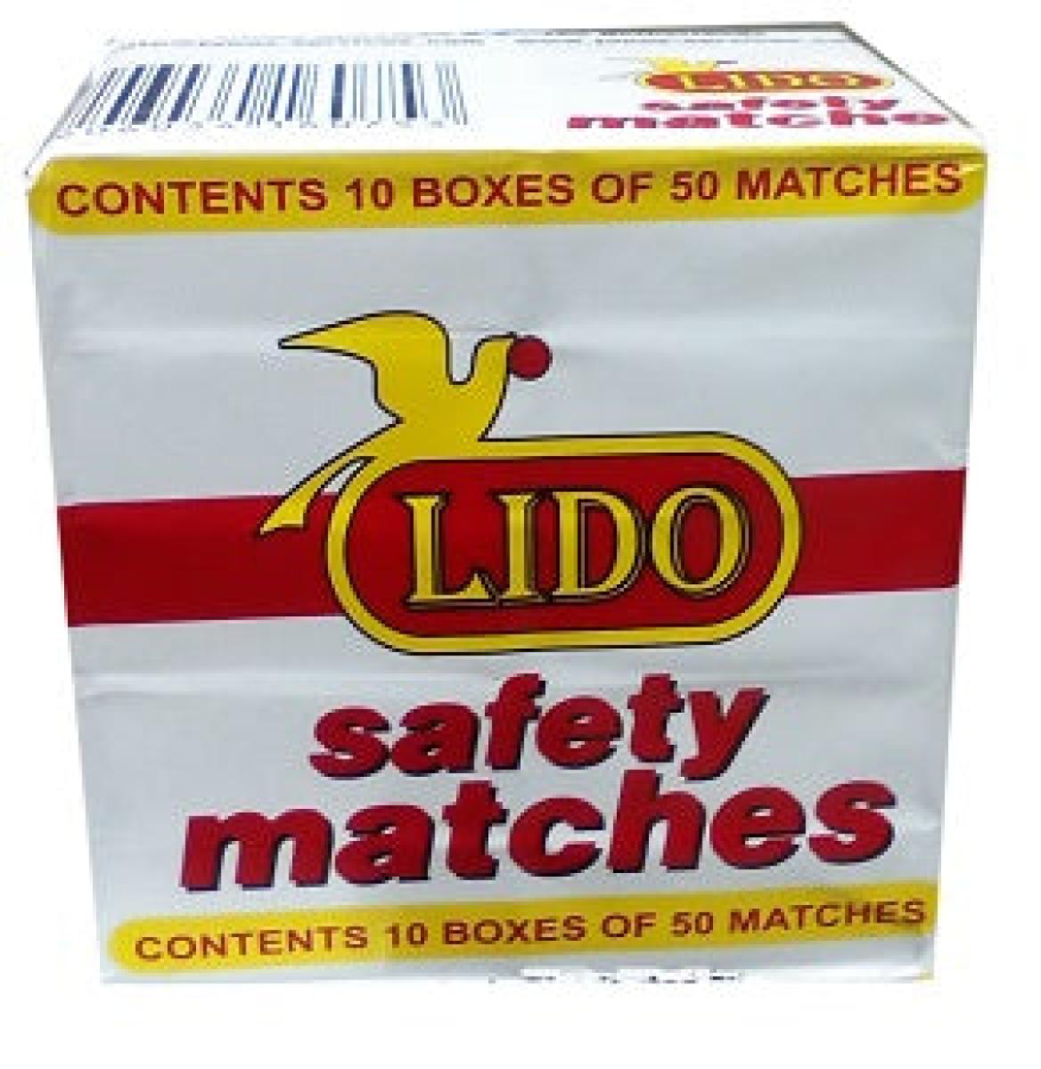 Safety Matches 10 Boxes