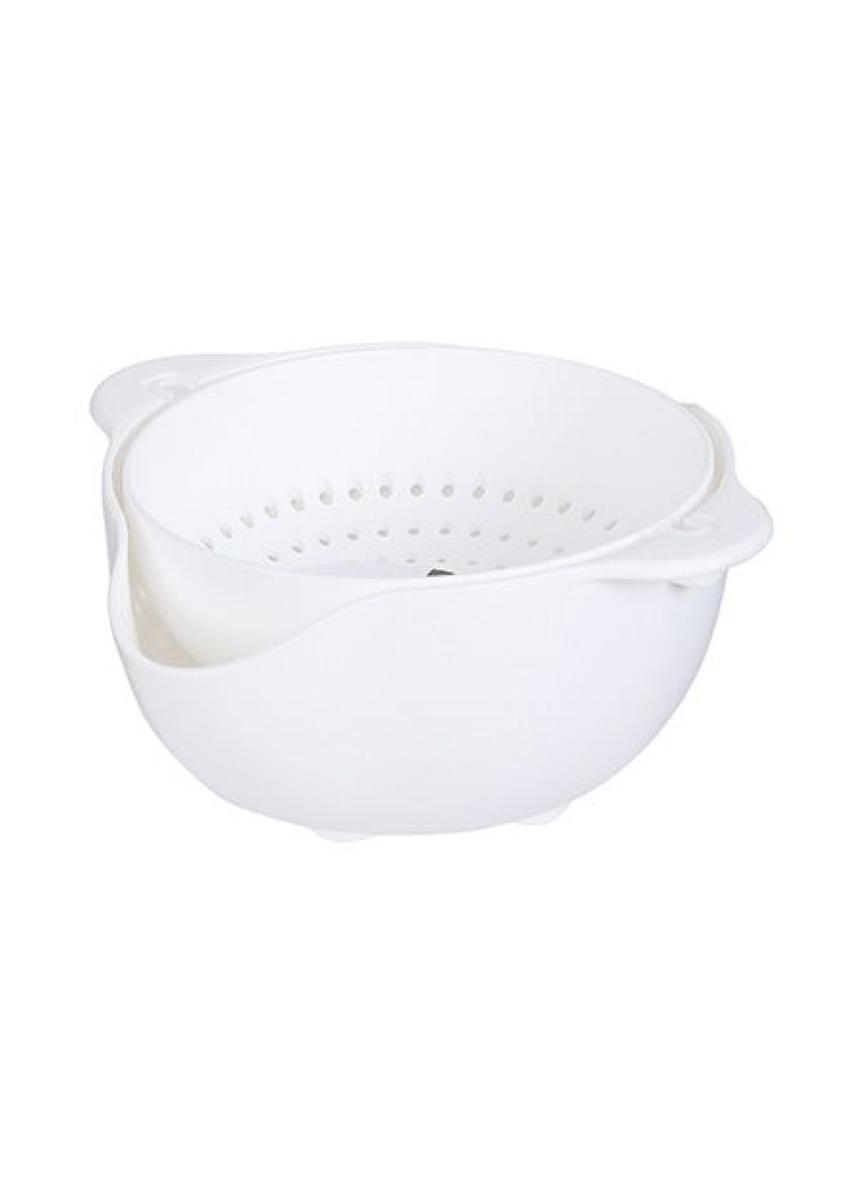 Dual Layer Colander - White