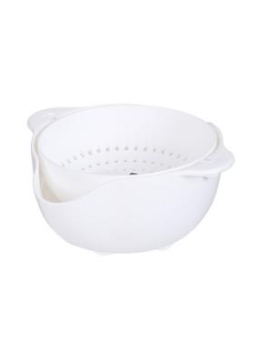 Dual Layer Colander - White