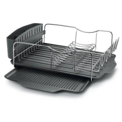 Stainless Steel Dish Rack & Plastic Side