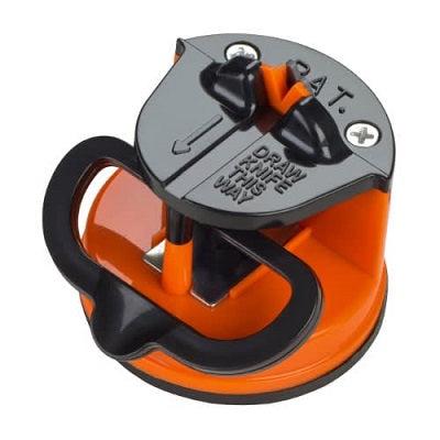 Knife Sharpener With Suction Pad - Orange