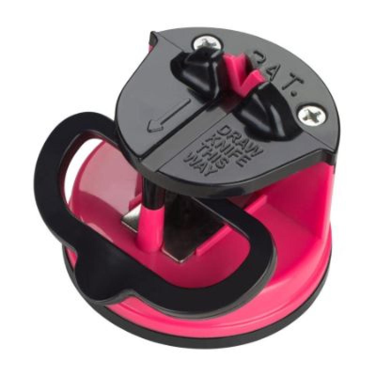 Knife Sharpener With Suction Pad - Hot Pink