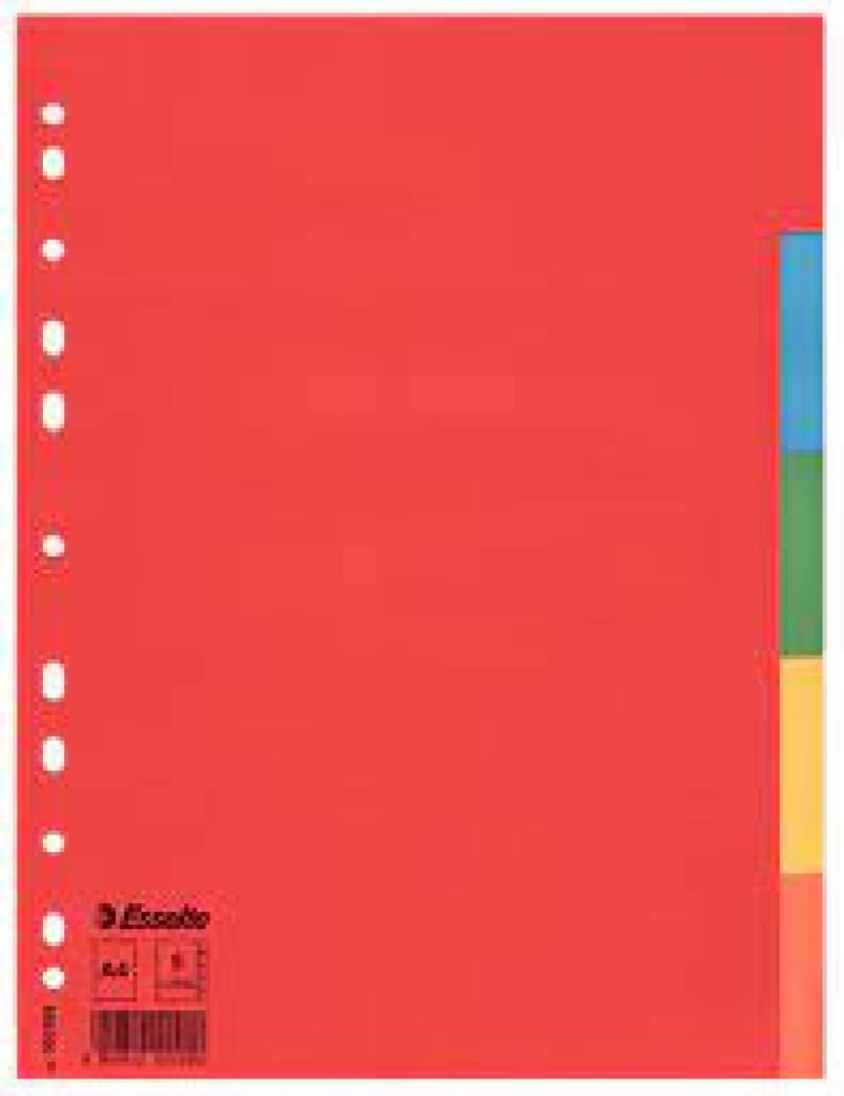 Divider Card Eco A4 5 Tabs
