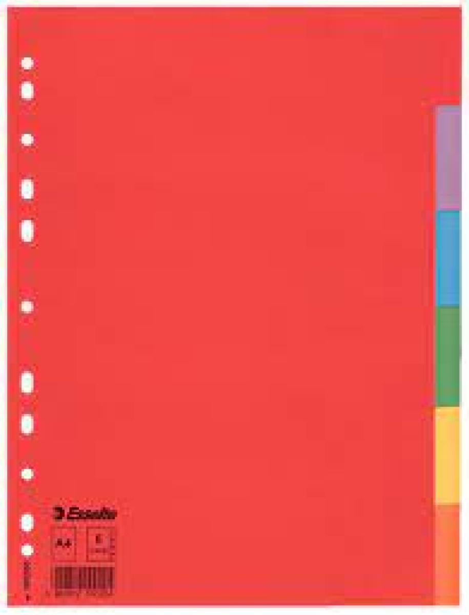 Divider Card Eco A4 6 Tabs