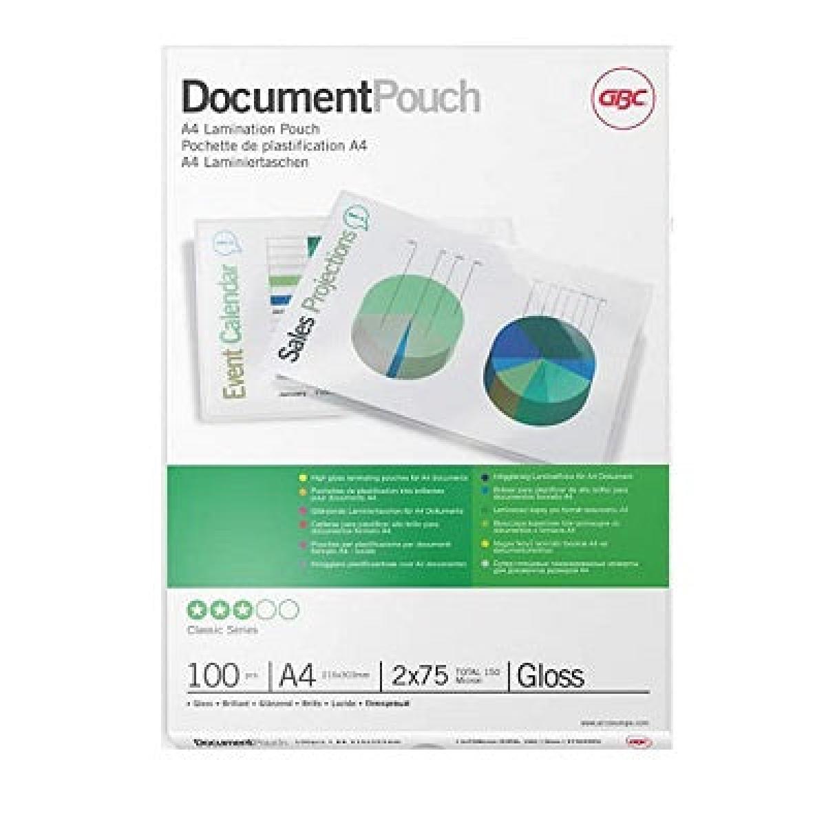 Laminating Pouch A4 75 Micron x100