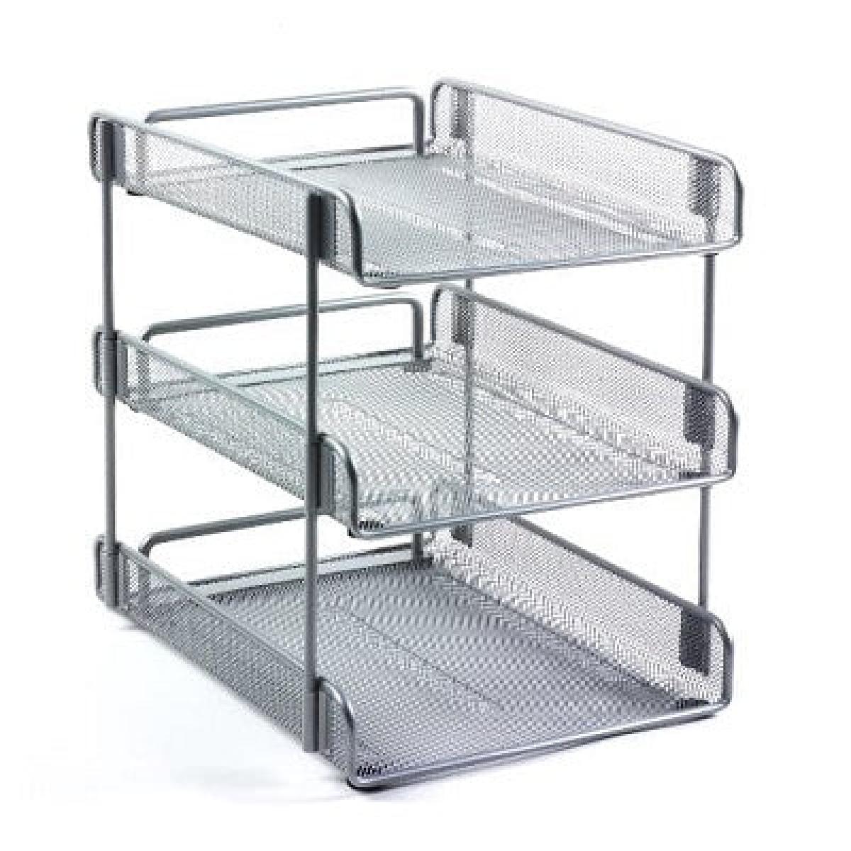 Swivel & Stack Letter Tray - Silver