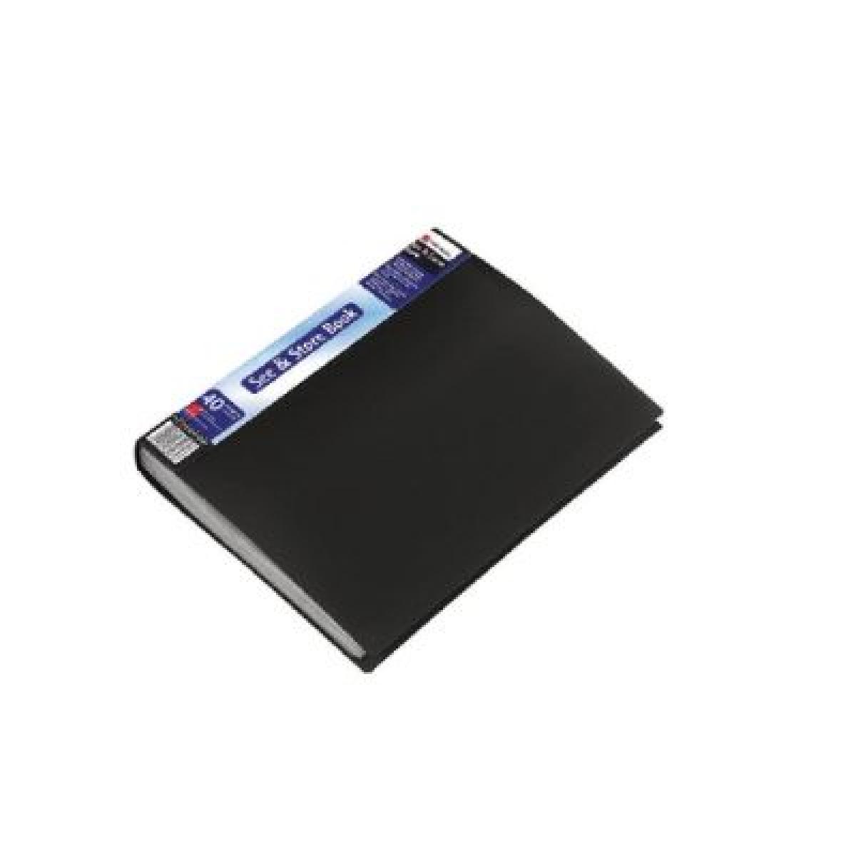 See & Store Display Book 40 Pockets - Black