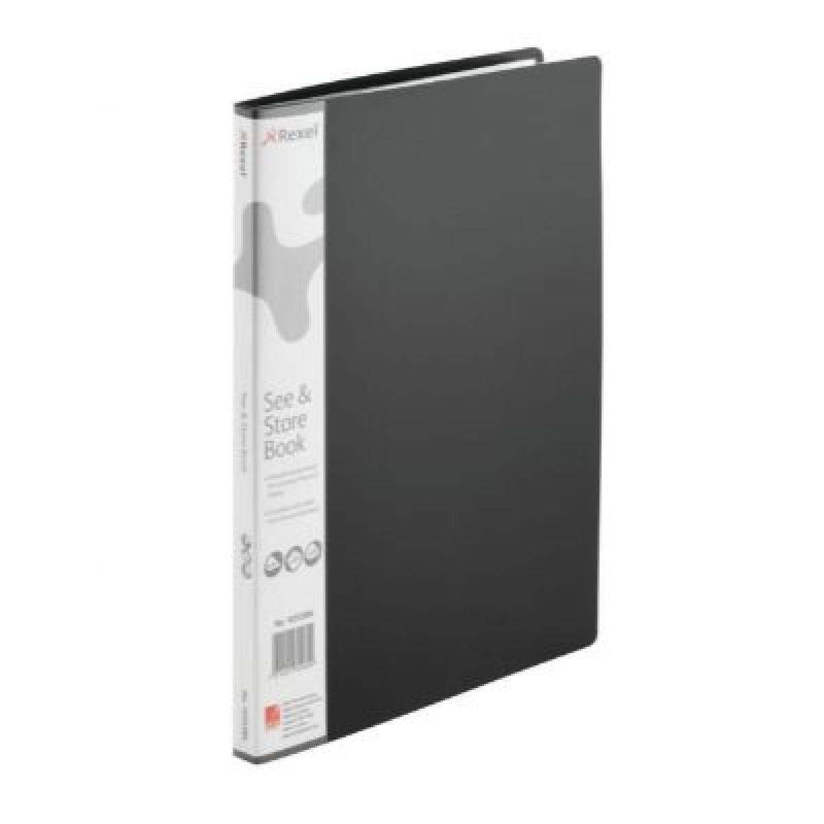 See & Store Display Book 20 Pockets - Black