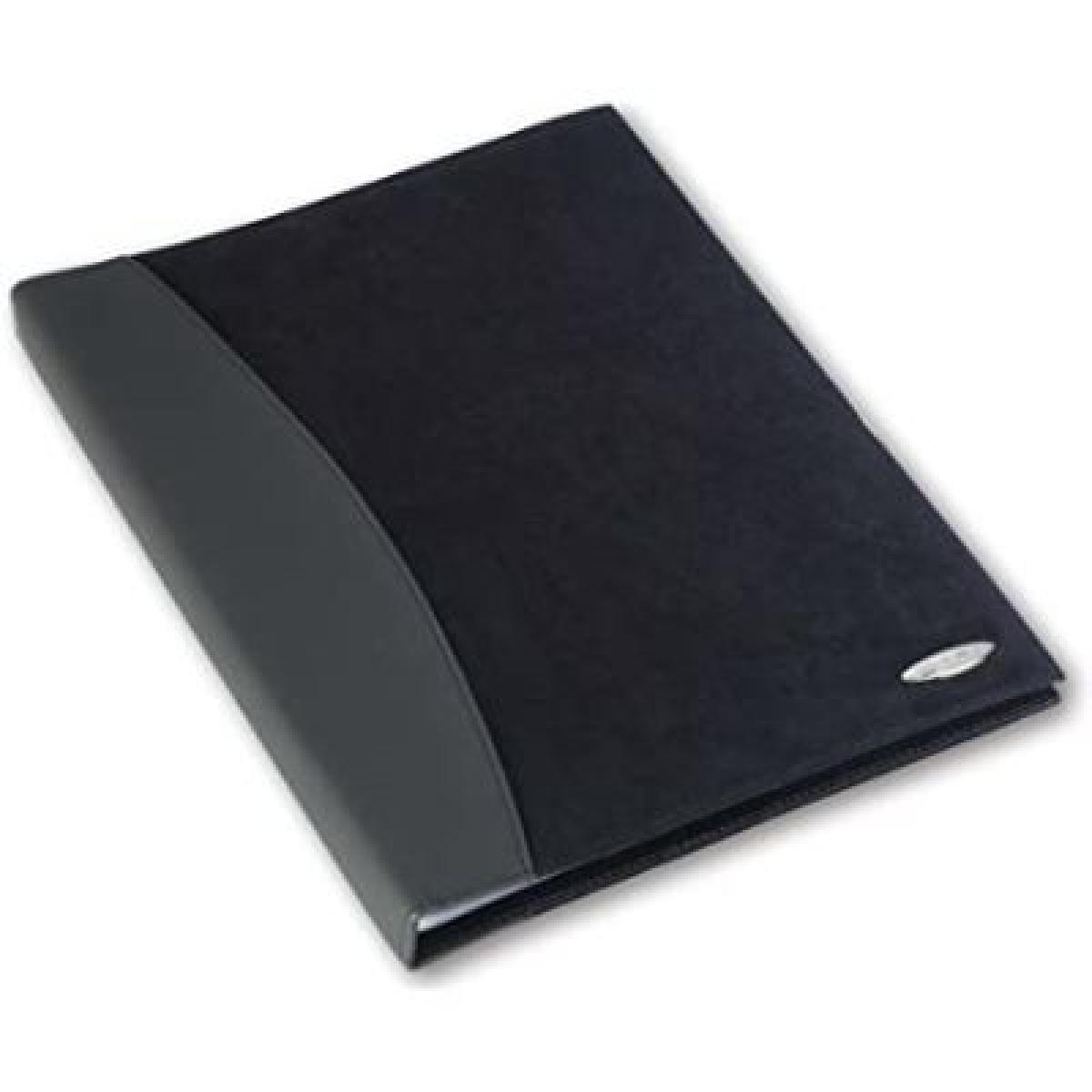 Soft Touch Display Book Seude 24 Pockets - Black