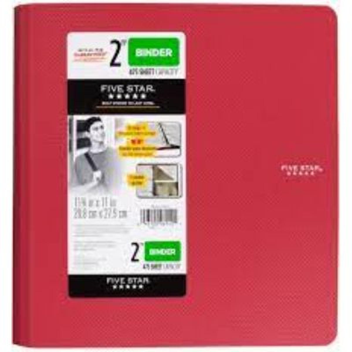 Fivestar Binder 2 Inches D Ring + 3 Pocket Divider