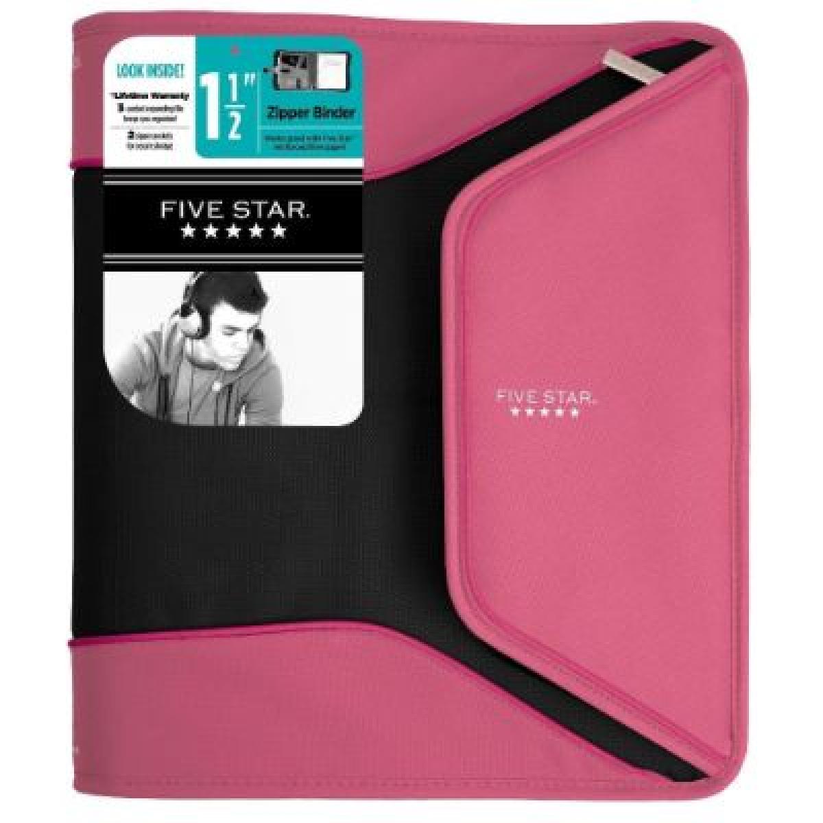 Fivestar Binder 1.5 Inches D Ring + 3 Pocket Divider