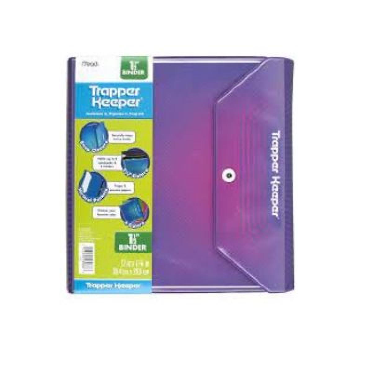 Trapper Keeper Binder 1.5 Inches + 2 Storage Pockets