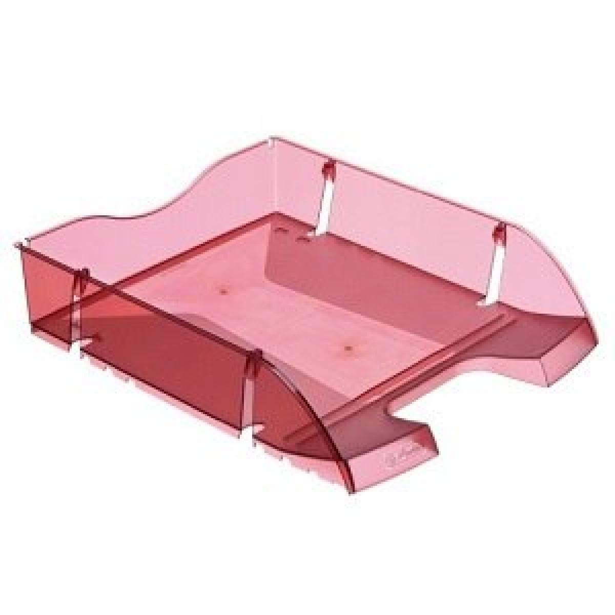 Filing Tray Space Made From Recycleable Pet - Red Translucent
