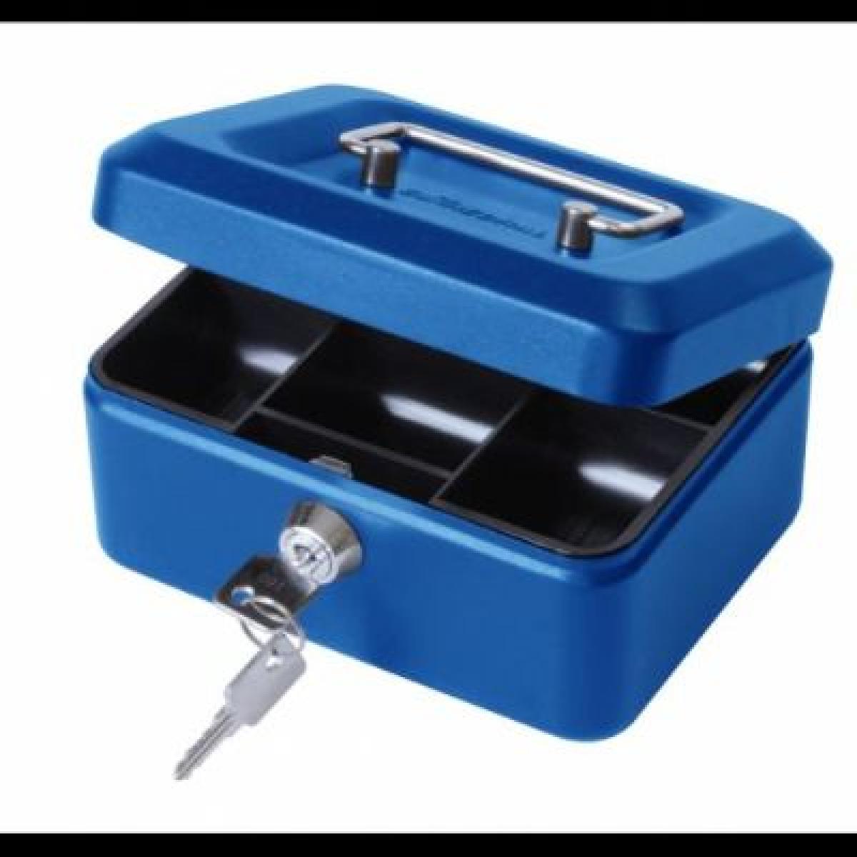 8 Inch/20 cm Cash Safe - Blue