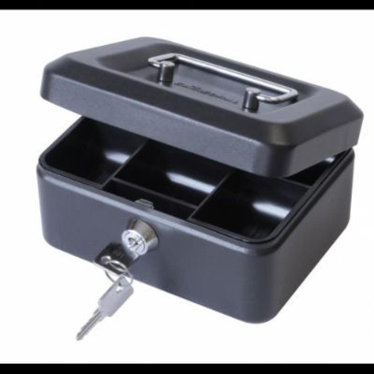 6 Inch/15 cm Cash Safe - Black