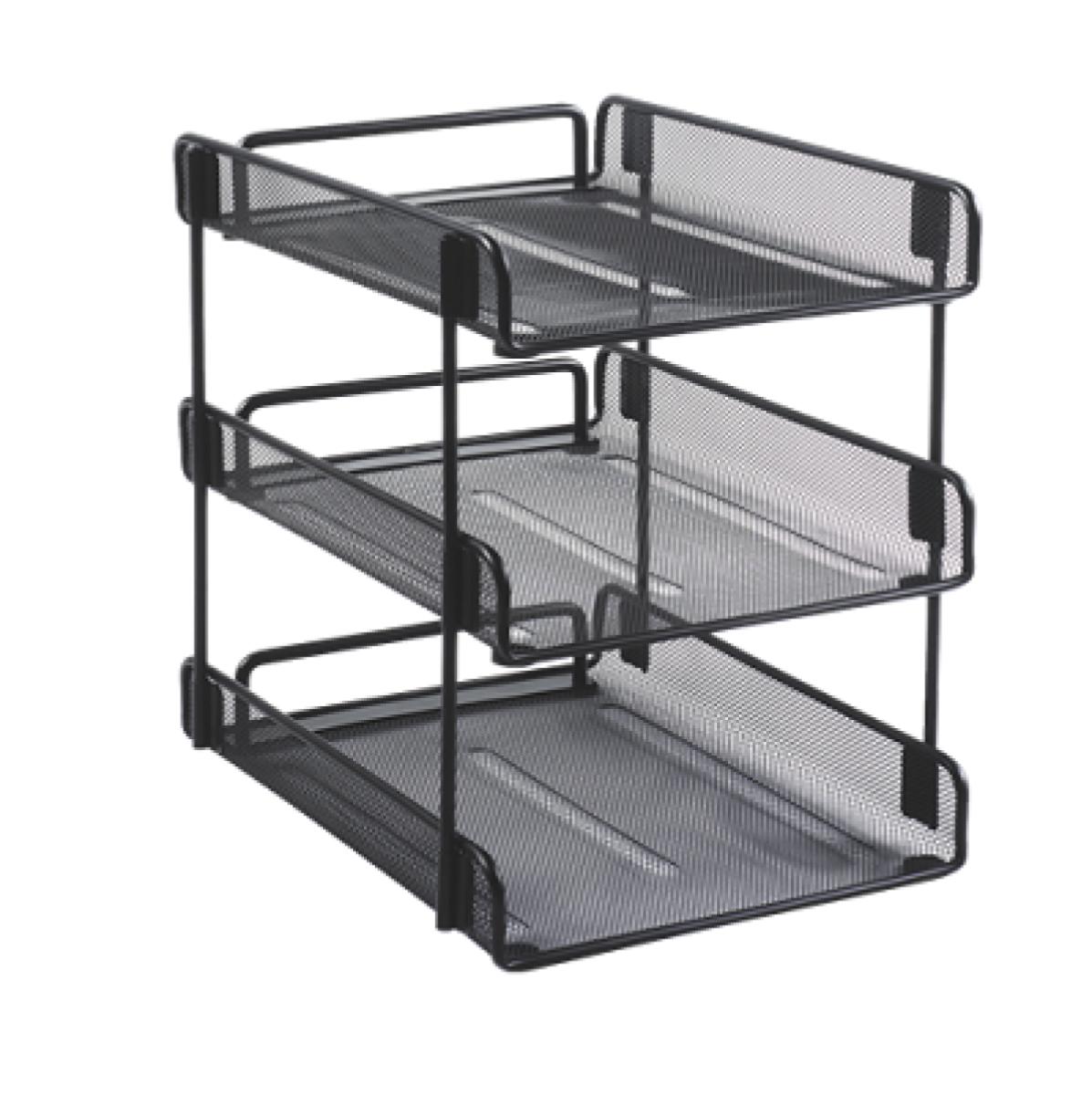 Swivel & Stack Letter Tray - Black