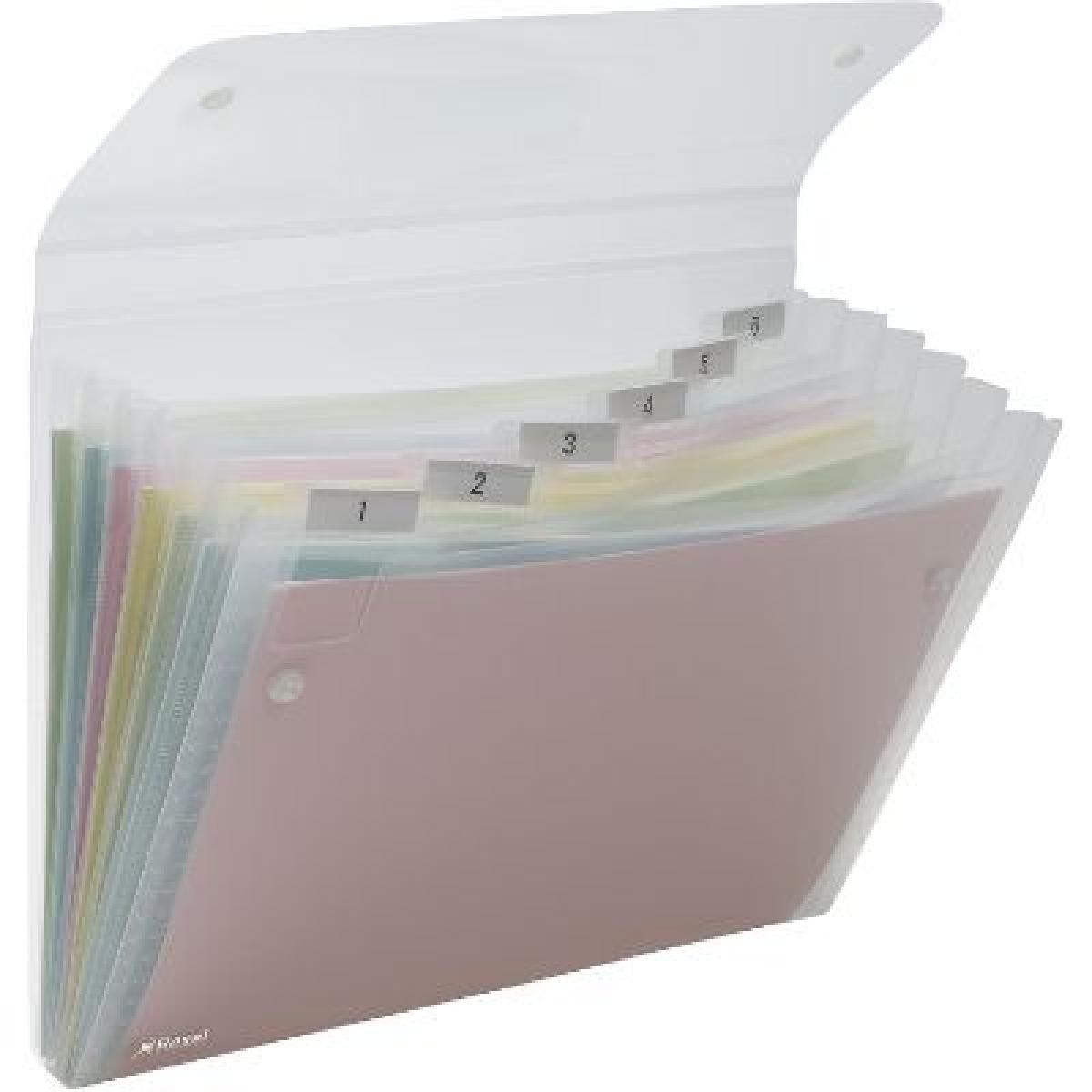 Ice Expanding File A4 6 Pockets - Assorted