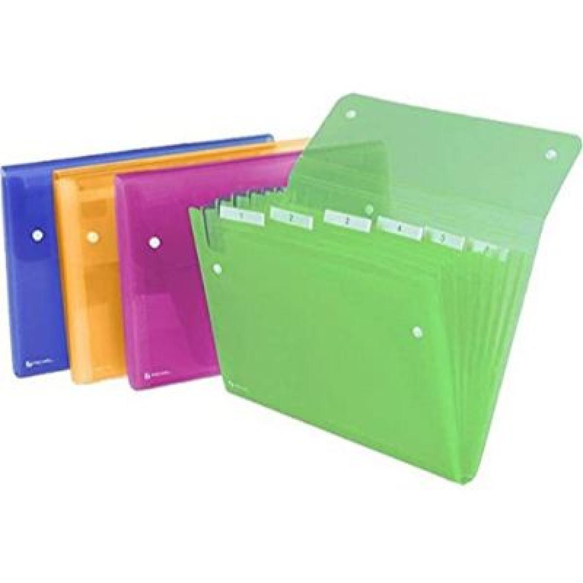 Ice Expanding File A4 13 Pockets - Assorted