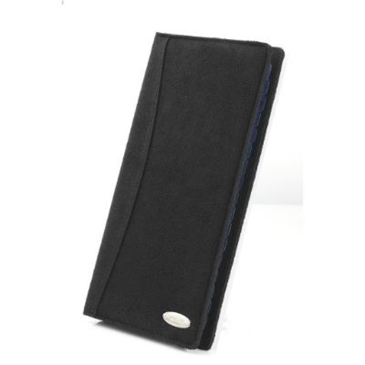 Soft Touch Business Card Book Suede - Black