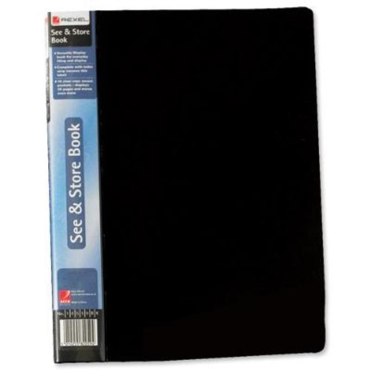 See & Store Display Book 10 Pockets - Black
