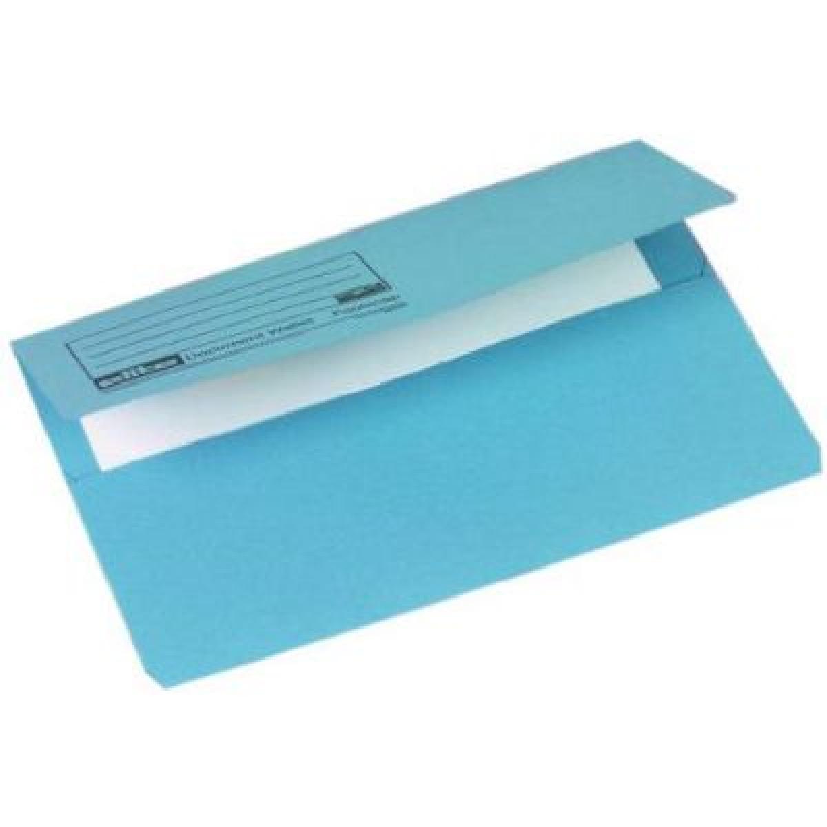 Eastlight Jiffex Document Wallet Foolscap - Blue