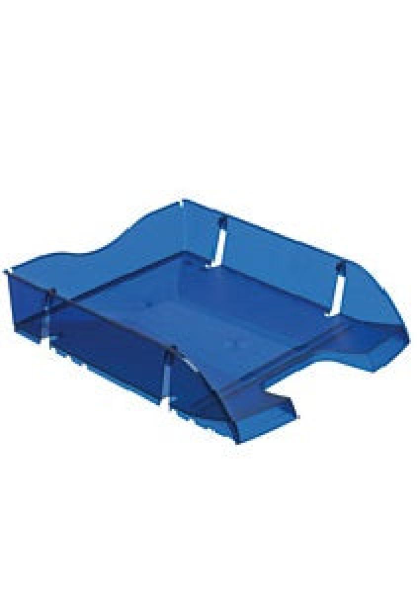Filing Tray Space Made From Recycleable Pet - Bottle Blue Translucent