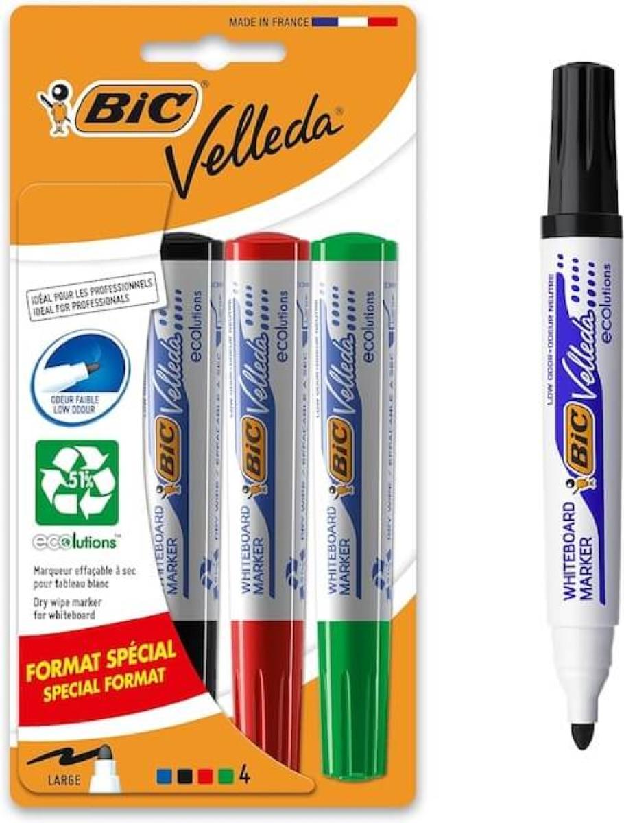 Velleda ECOlutions White Board Permanent Marker x4