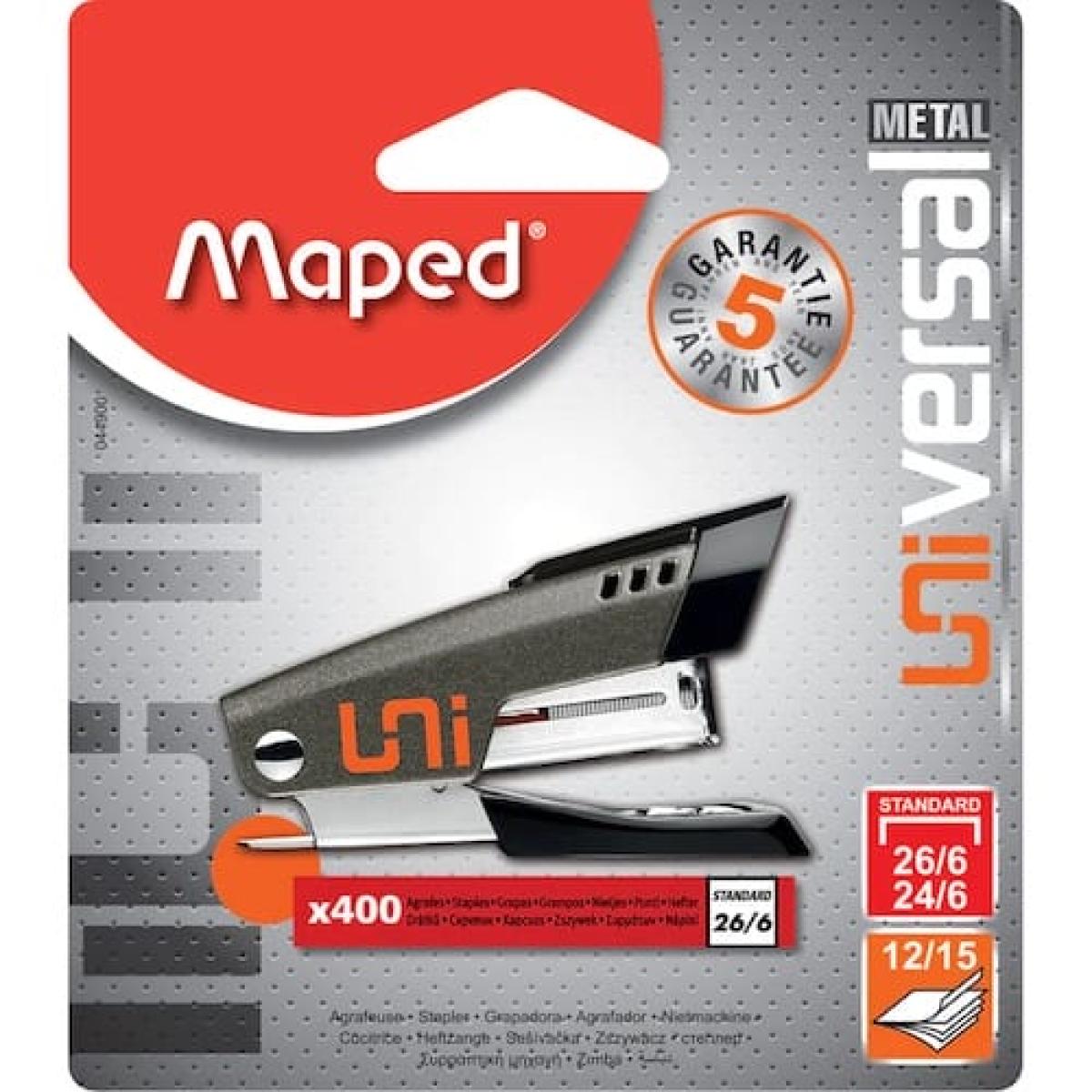 Stapler Universal Metal Mini 26/6 + 400 Staples