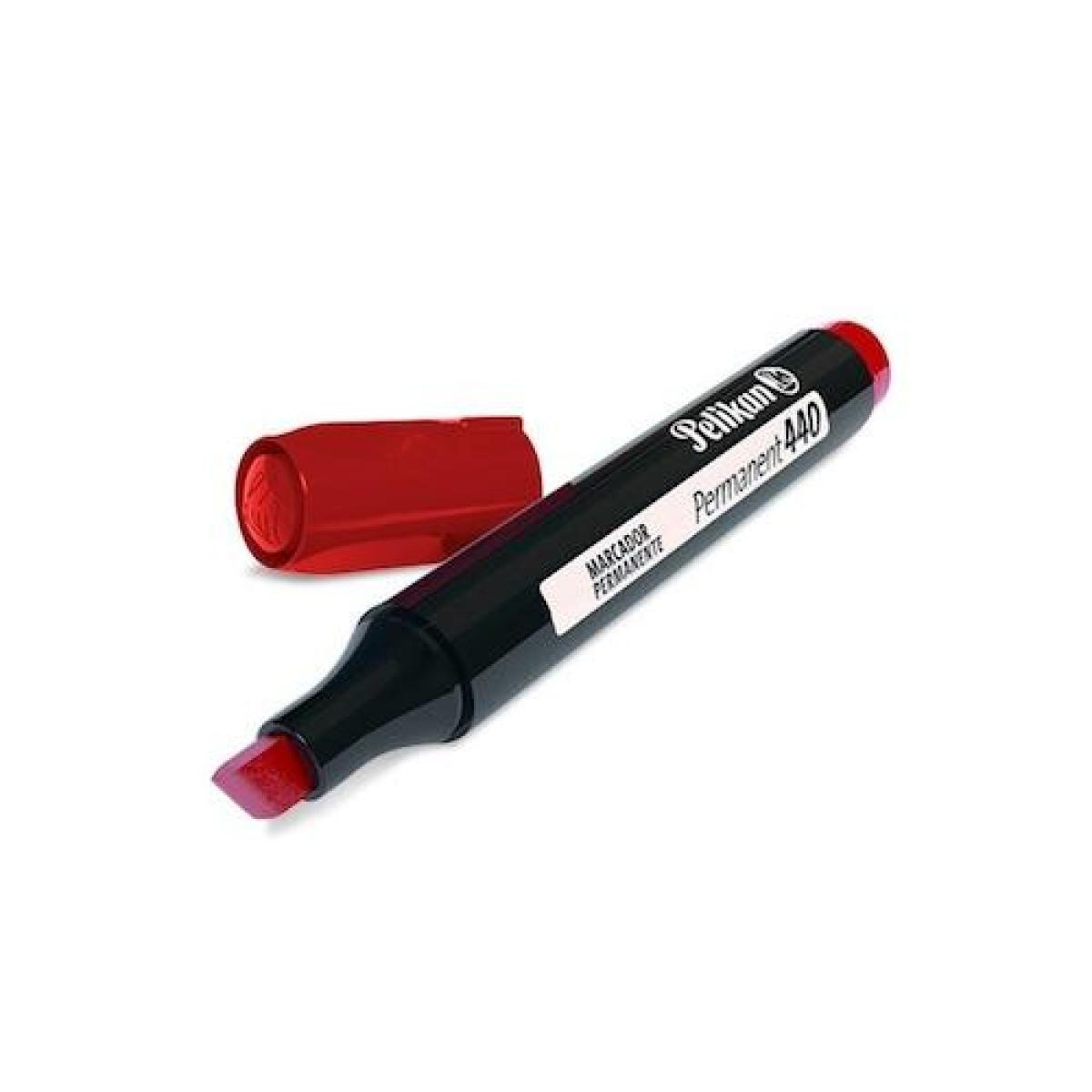 Permanent Marker Triangular Round Tip 440 - Red