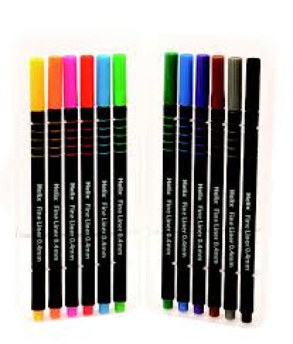 Fineliners 0.4mm x 12 Assorted