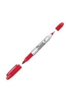 Permanent Marker Twin Tip - Red